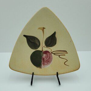 Ballydougan Pottery Bramley Apple Range Plate Vintage Irish Apple Triangle Plate